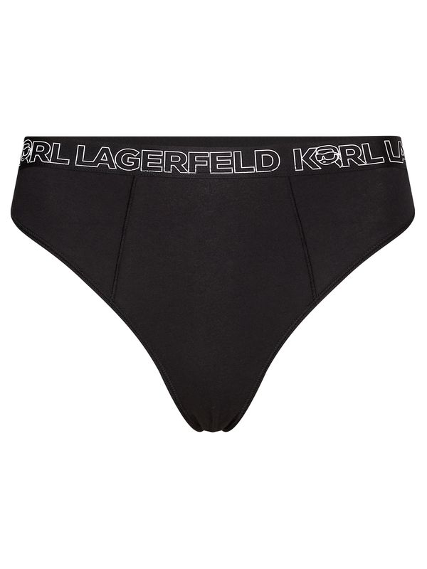 Karl Lagerfeld Karl Lagerfeld Spodnje hlačke ' Ikonik 2.0'  črna / bela