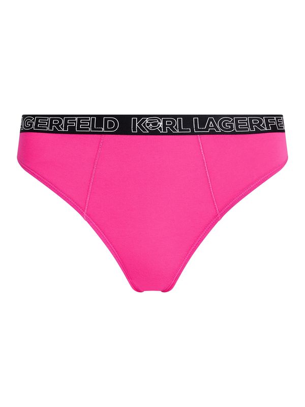 Karl Lagerfeld Karl Lagerfeld Spodnje hlačke 'Ikonik 2.0'  roza / črna / bela