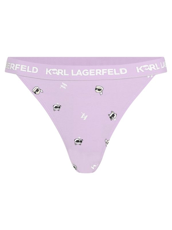 Karl Lagerfeld Karl Lagerfeld Spodnje hlačke  nude / lila / črna / bela