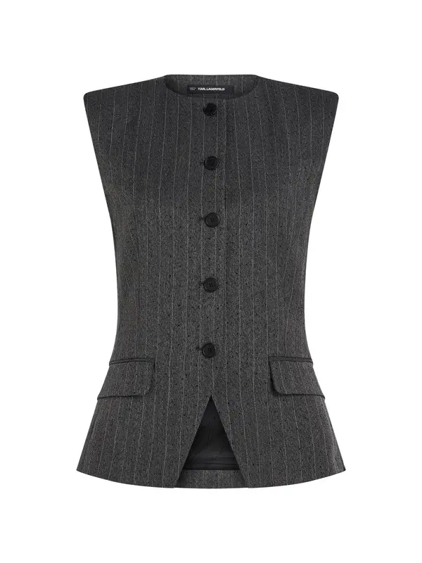 Karl Lagerfeld Karl Lagerfeld Telovnik  siva / bela