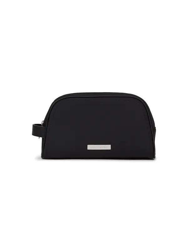 Karl Lagerfeld Karl Lagerfeld Toaletna torbica ' Ikon Kosmetiktasche aus Nylon '  črna