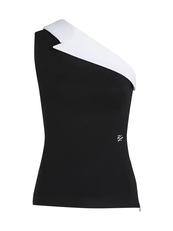 Karl Lagerfeld Karl Lagerfeld Top  črna / bela