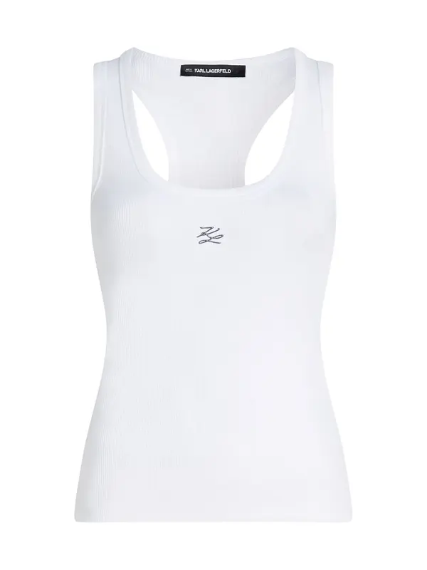 Karl Lagerfeld Karl Lagerfeld Top  črna / bela