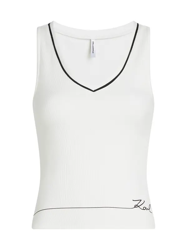 Karl Lagerfeld Karl Lagerfeld Top  črna / bela