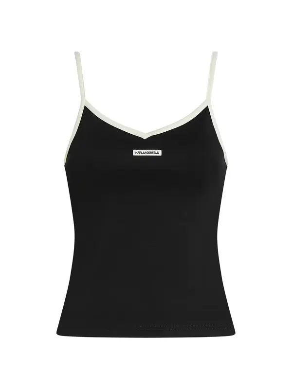Karl Lagerfeld Karl Lagerfeld Top  črna / bela