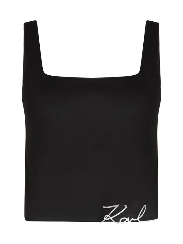 Karl Lagerfeld Karl Lagerfeld Top  črna / bela