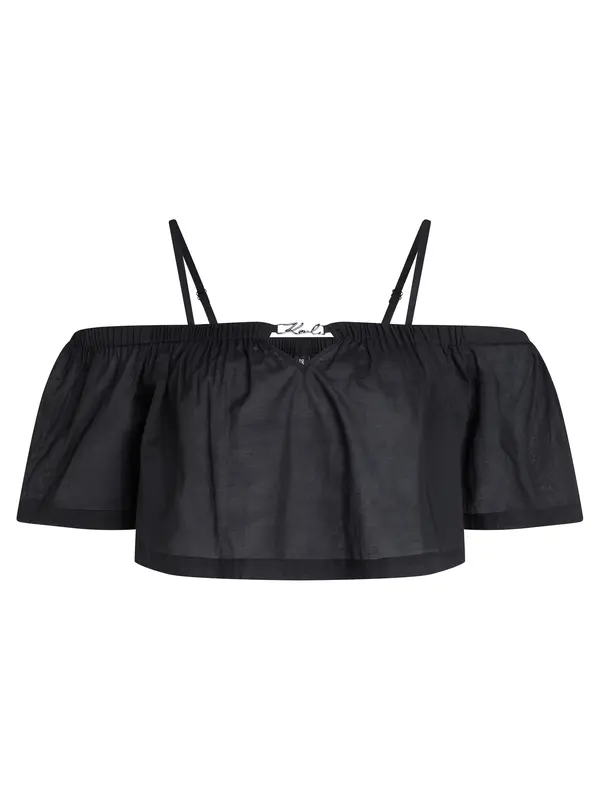 Karl Lagerfeld Karl Lagerfeld Top  črna