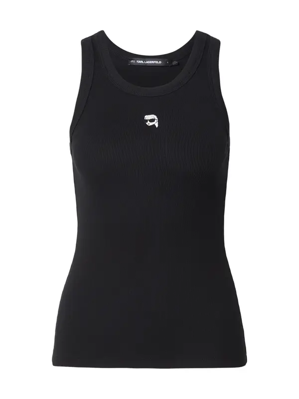 Karl Lagerfeld Karl Lagerfeld Top 'IKON'  črna / bela
