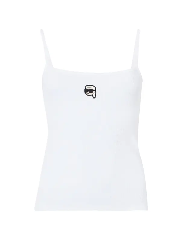 Karl Lagerfeld Karl Lagerfeld Top 'Ikon'  kremna / črna / bela