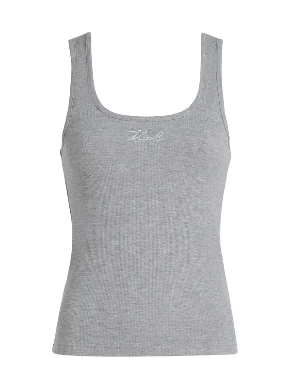 Karl Lagerfeld Karl Lagerfeld Top  siva / bela