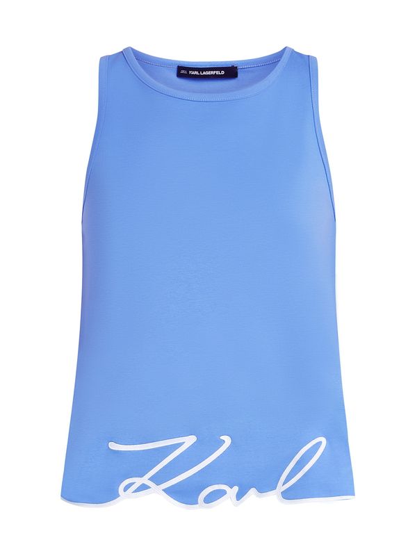 Karl Lagerfeld Karl Lagerfeld Top  svetlo modra / bela