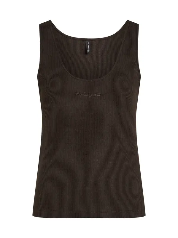 Karl Lagerfeld Karl Lagerfeld Top  temno rjava