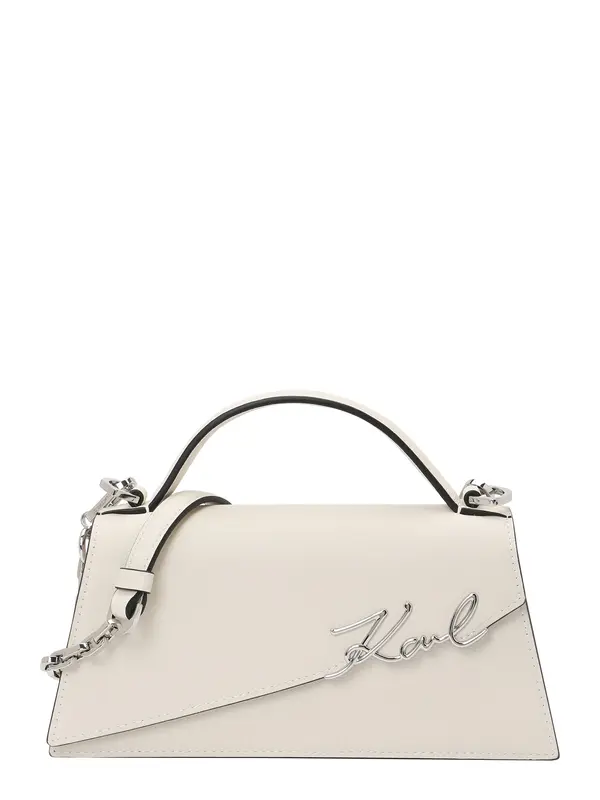 Karl Lagerfeld Karl Lagerfeld Torba za čez ramo  črna / srebrna / off-bela