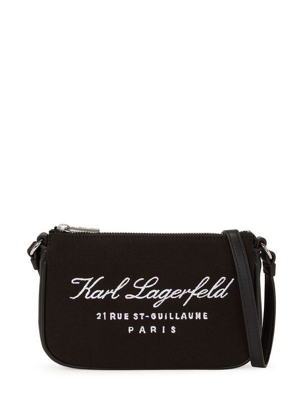 Karl Lagerfeld Karl Lagerfeld Torba za čez ramo 'Hotel'  črna / bela