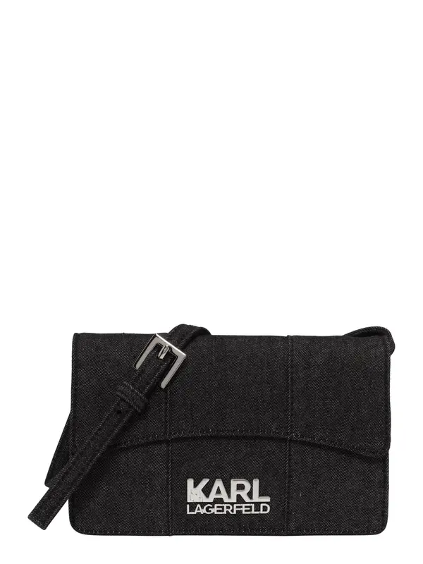 Karl Lagerfeld Karl Lagerfeld Torba za čez ramo  pegasto črna