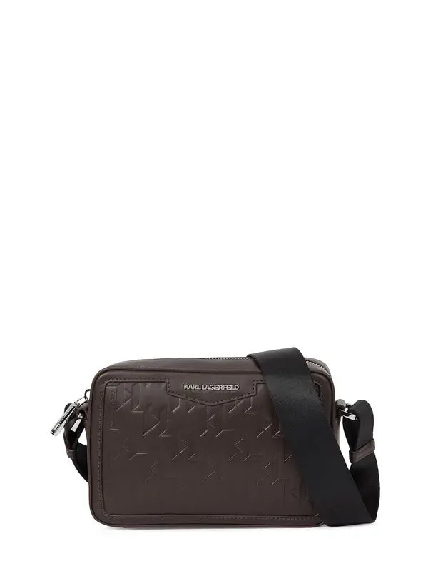 Karl Lagerfeld Karl Lagerfeld Torba za čez ramo  temno rjava