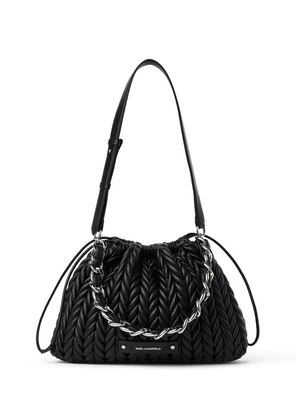 Karl Lagerfeld Karl Lagerfeld Torba za čez ramo 'Weave'  črna