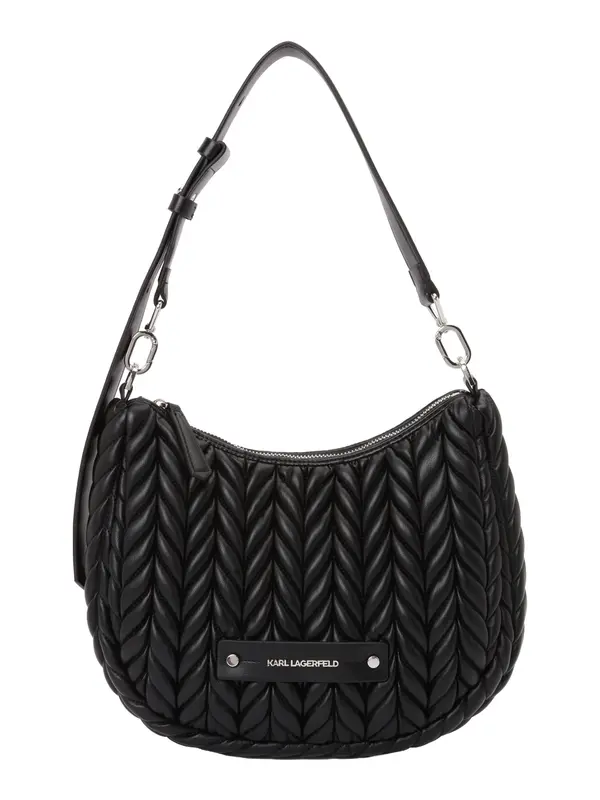 Karl Lagerfeld Karl Lagerfeld Torba za čez ramo 'Weave'  črna