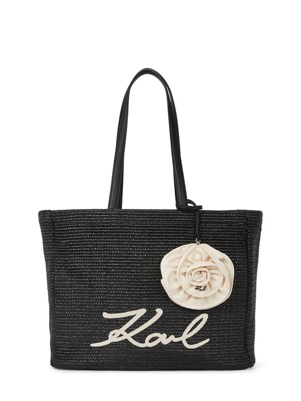 Karl Lagerfeld Karl Lagerfeld Torba za na plažo  črna / off-bela
