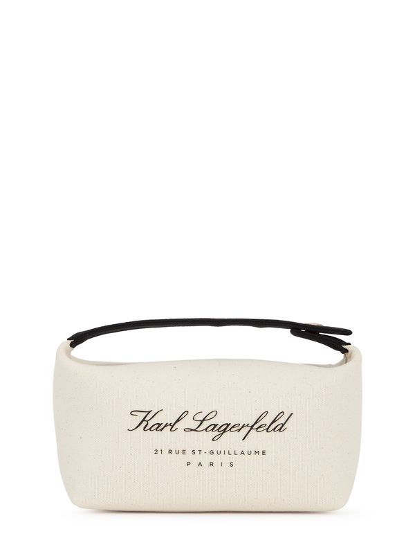 Karl Lagerfeld Karl Lagerfeld Torba za na plažo  ecru / črna