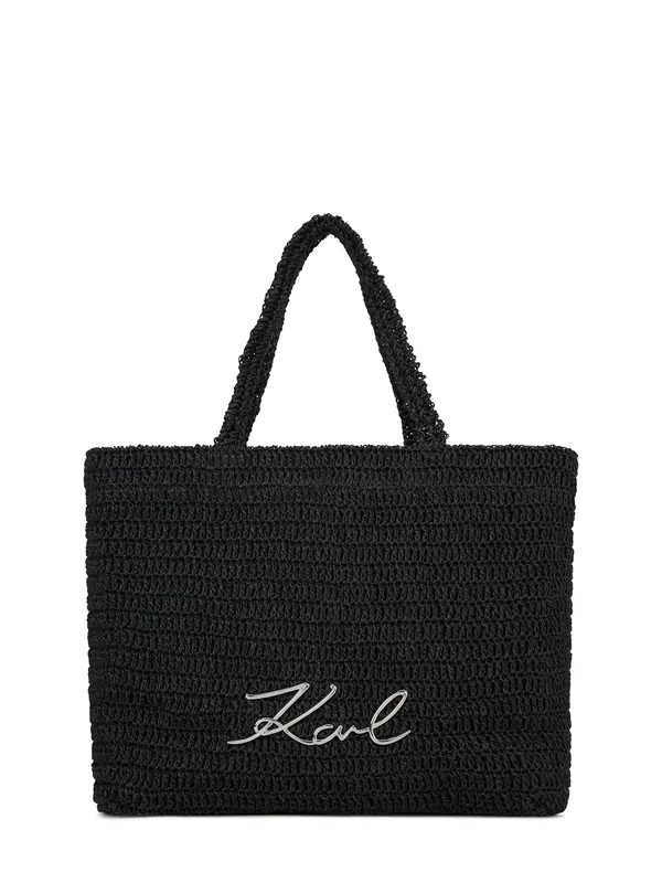 Karl Lagerfeld Karl Lagerfeld Torba za na plažo 'K/Signature'  črna