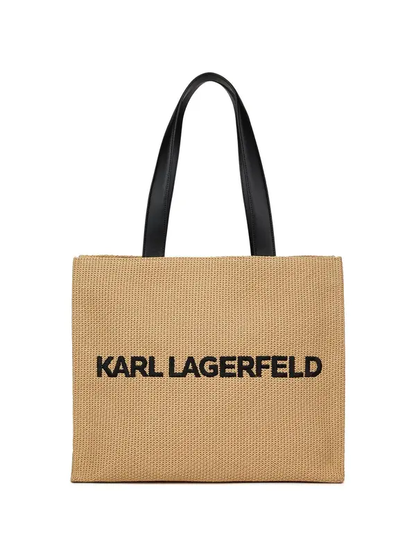 Karl Lagerfeld Karl Lagerfeld Torba za na plažo  temno bež / črna