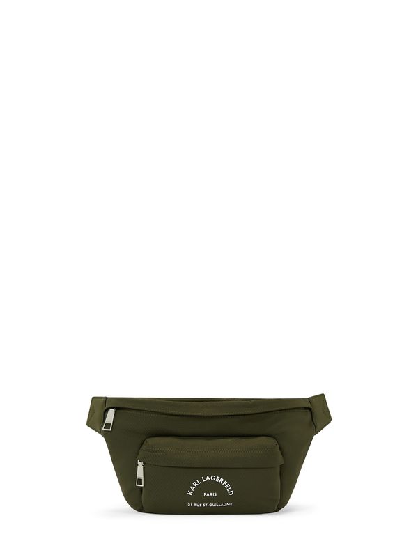 Karl Lagerfeld Karl Lagerfeld Torbica za okrog pasu  oliva / bela