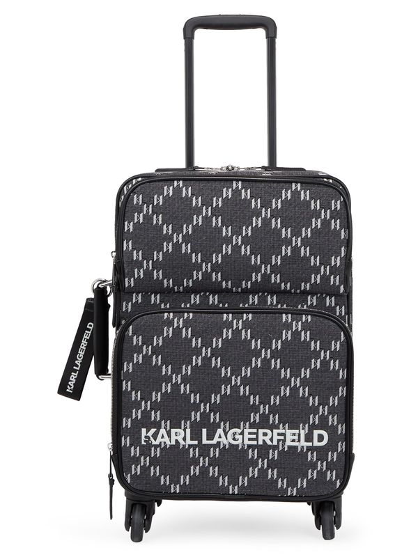 Karl Lagerfeld Karl Lagerfeld Voziček 'Monogram Jacquard 2.0'  siva / bela