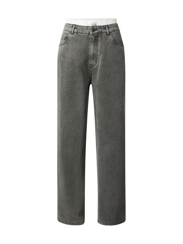 Karo Kauer Karo Kauer Kavbojke  siv denim / bela
