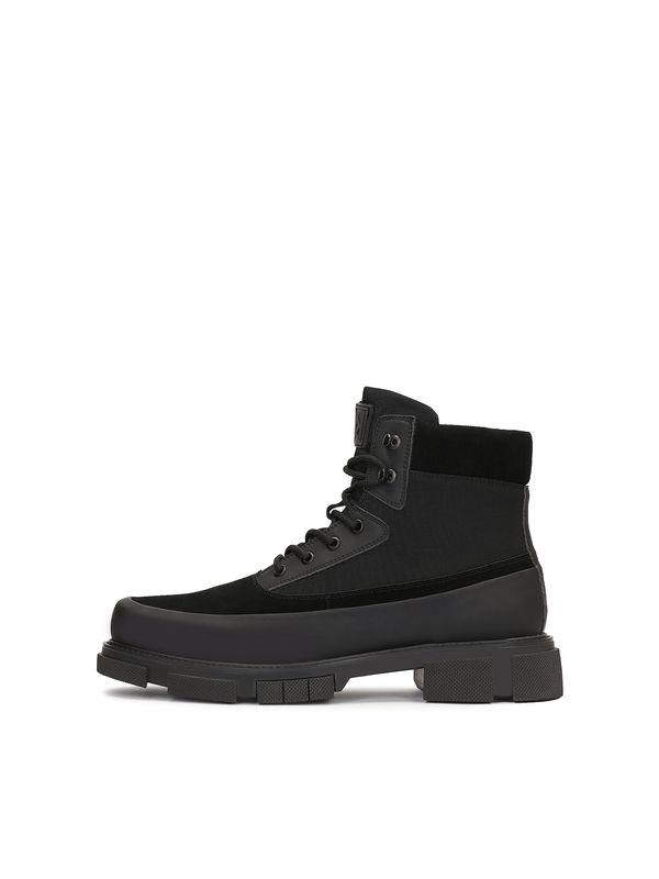 Kazar Kazar Gležnarji z vezalkami  črna