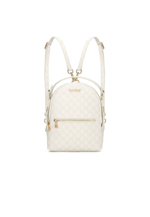 Kazar Kazar Nahrbtnik  bež / zlata / off-bela