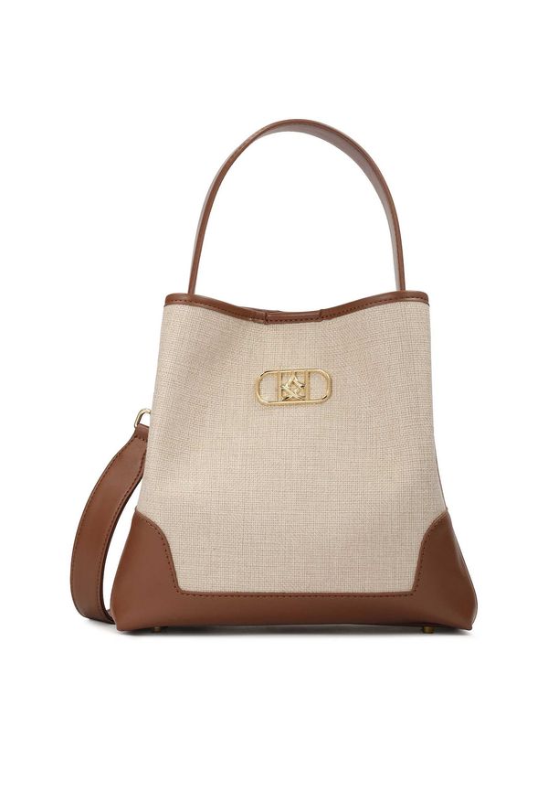 Kazar Kazar Ročna torbica  bež / rjava