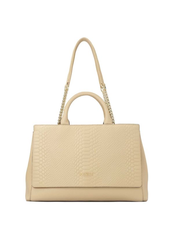 Kazar Kazar Ročna torbica  bež / zlata