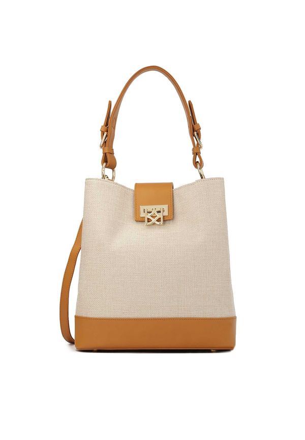 Kazar Kazar Ročna torbica  kremna / kamela