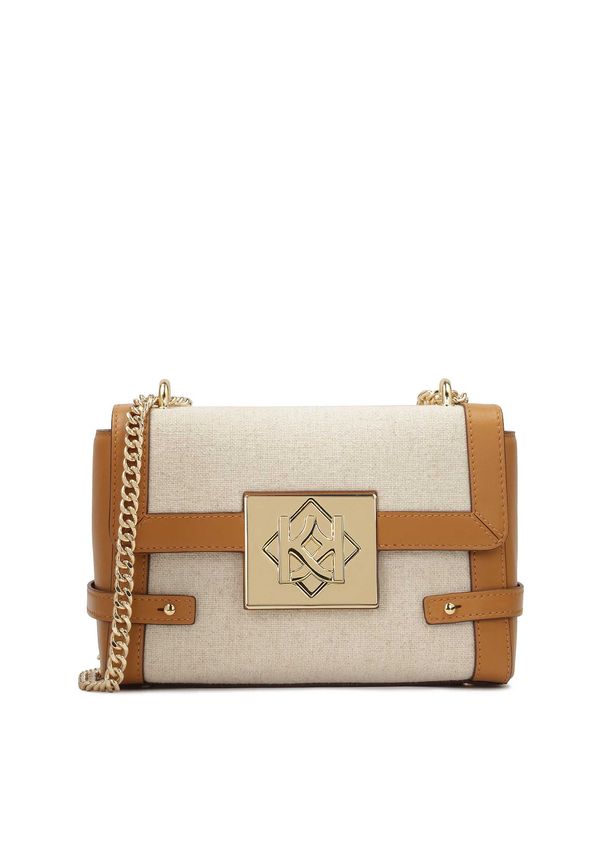 Kazar Kazar Torba za čez ramo  kremna / konjak