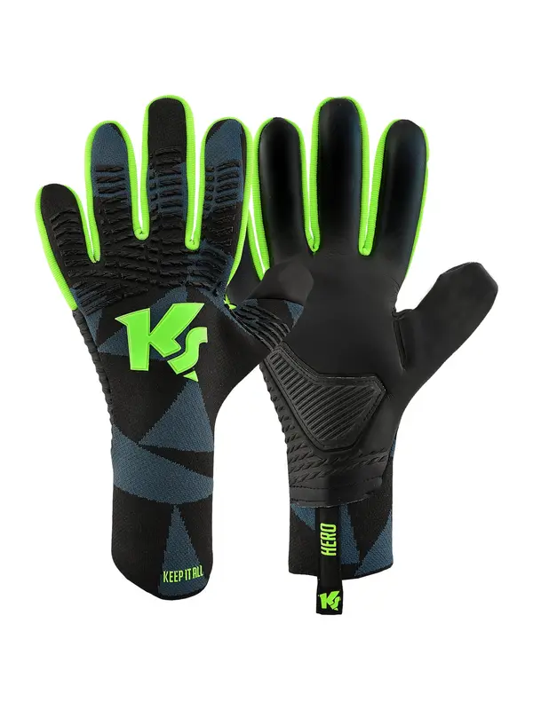 KEEPERsport KEEPERsport Športne rokavice 'Hero NC'  zelena / črna
