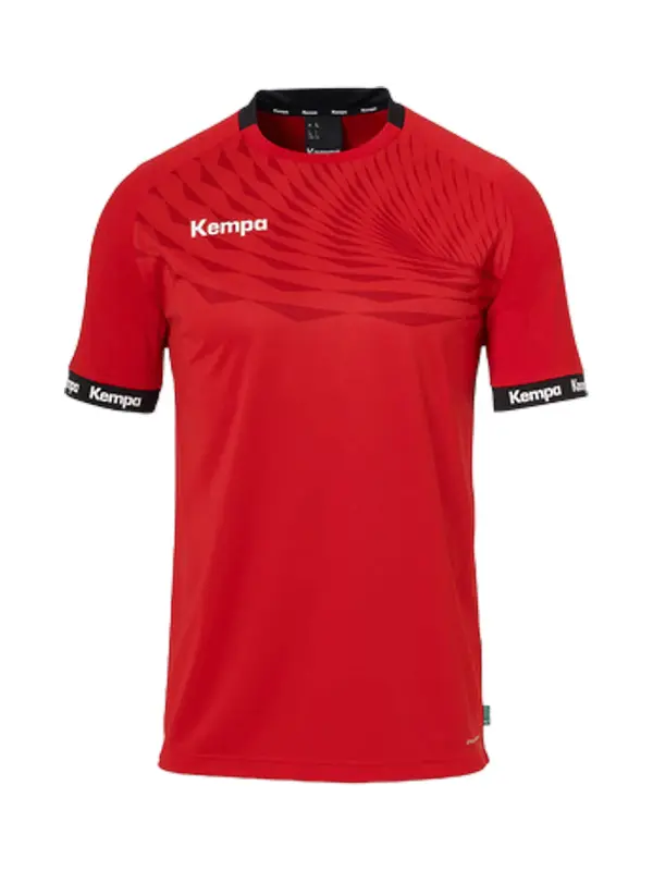 KEMPA KEMPA Funkcionalna majica  rdeča / črna / bela