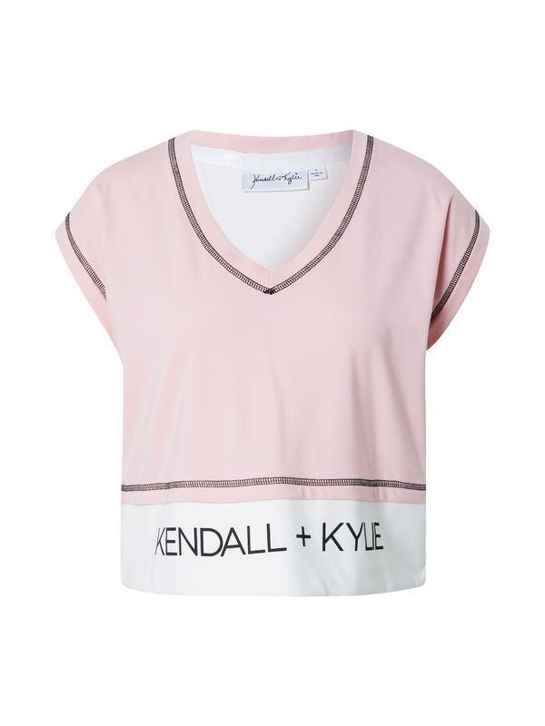 KENDALL + KYLIE KENDALL + KYLIE Majica  svetlo roza / črna / bela