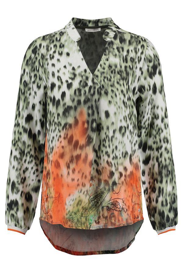 Key Largo Key Largo Bluza 'Flavour'  kaki / oranžna / črna