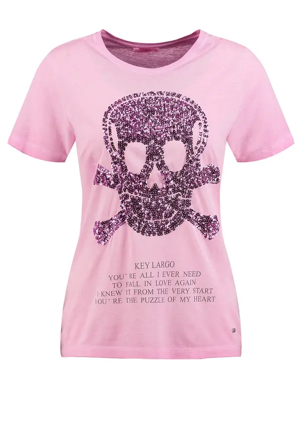 Key Largo Key Largo Majica 'Bone'  temno liila / roza