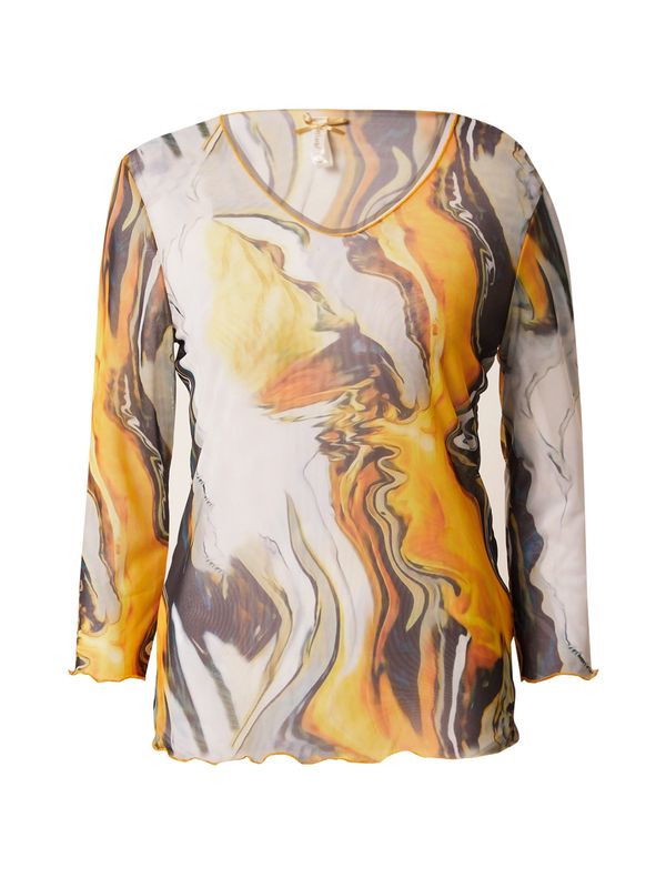 Key Largo Key Largo Majica 'MARBLE'  pesek / siva / greige / črna