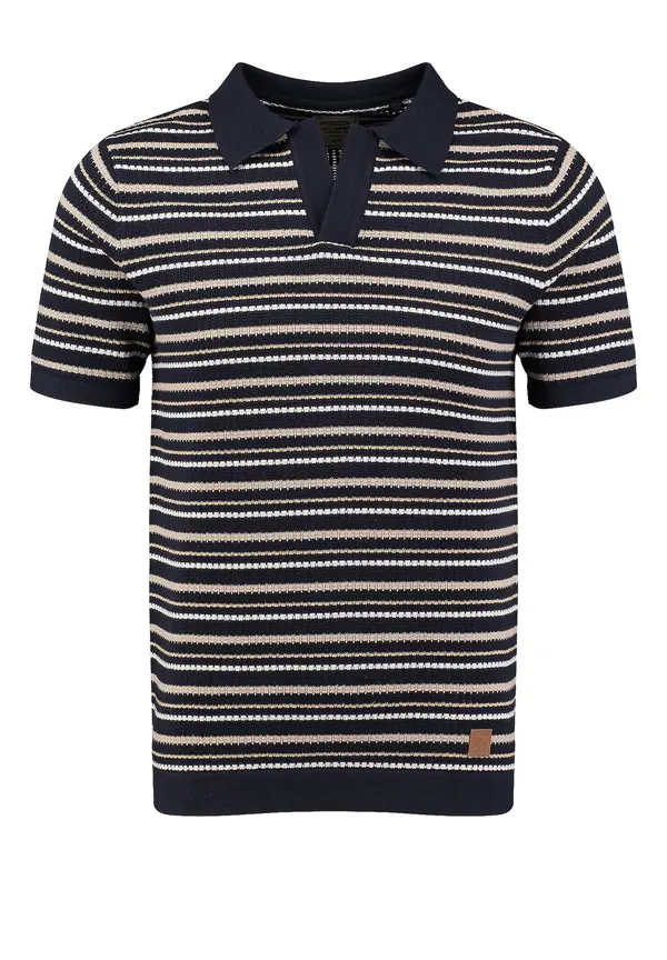 Key Largo Key Largo Pulover 'Barcelona'  bež / marine / bela