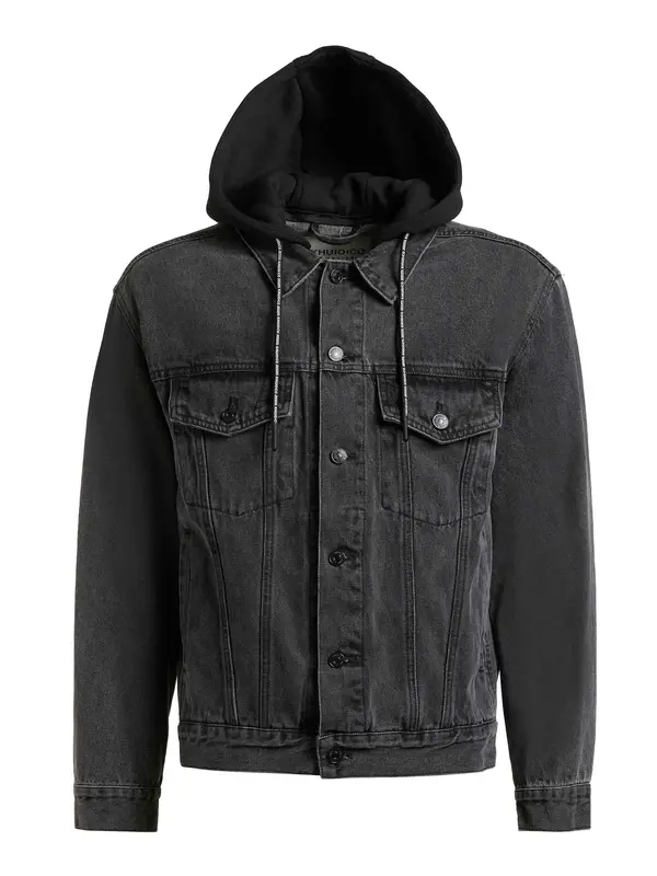 khujo khujo Prehodna jakna 'Jokin'  črn denim