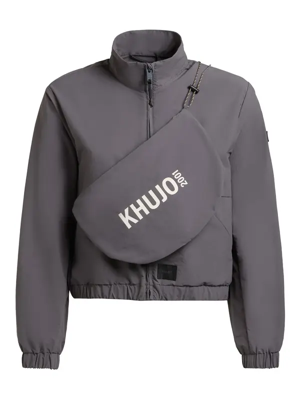 khujo khujo Prehodna jakna 'Leitzi'  temno siva / bela