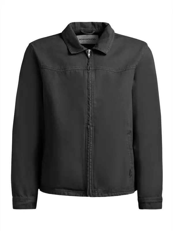 khujo khujo Prehodna jakna 'REILLY '  črn denim