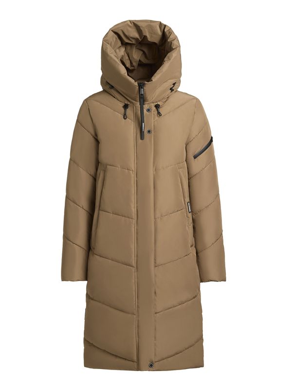 khujo khujo Zimski plašč ' JANGE '  svetlo rjava