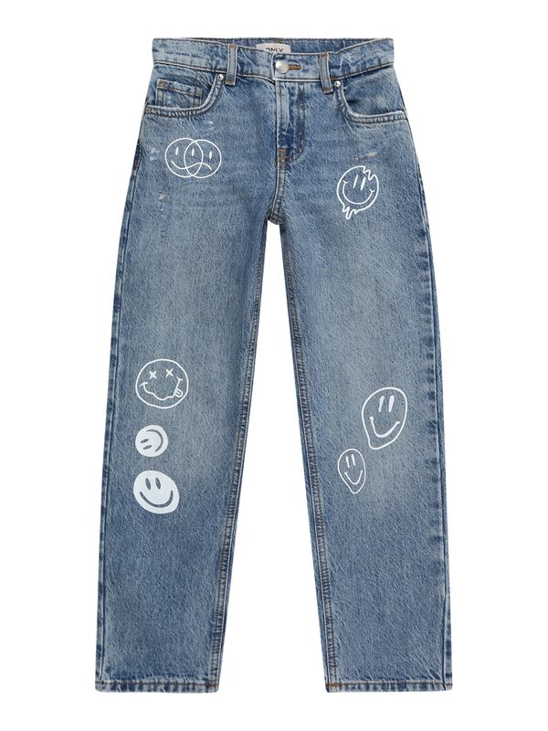 KIDS ONLY KIDS ONLY Kavbojke 'Robyn'  moder denim / bela