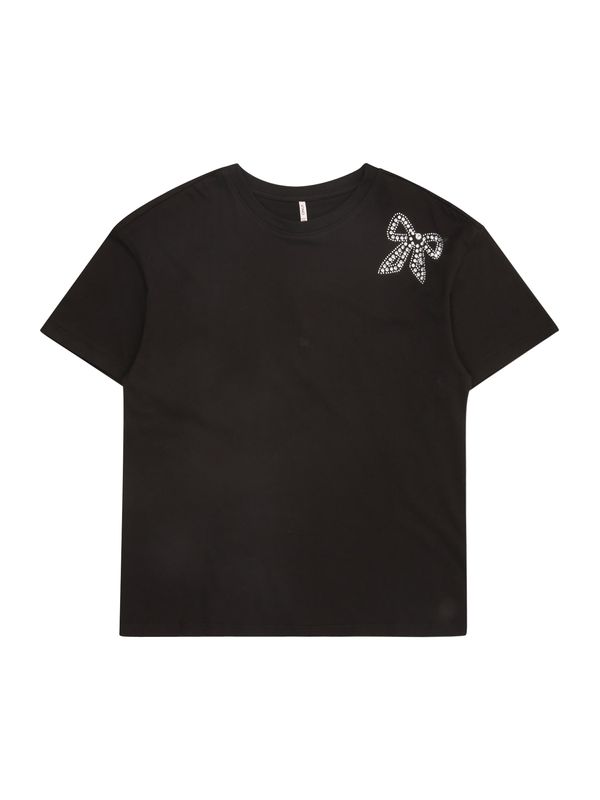 KIDS ONLY KIDS ONLY Majica 'KOGANTONIA'  črna / srebrna