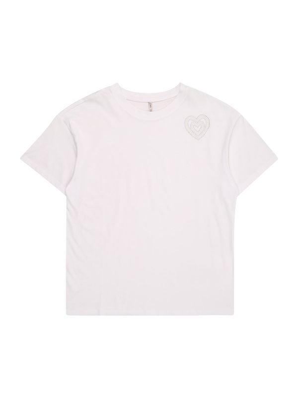 KIDS ONLY KIDS ONLY Majica 'KOGANTONIA'  srebrna / bela