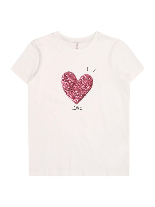 KIDS ONLY KIDS ONLY Majica 'KOGCANDY'  vinsko rdeča / črna / bela